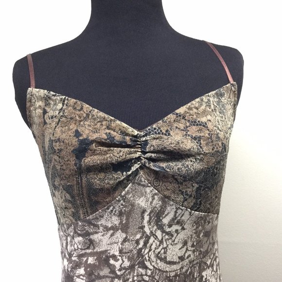 Casadei Vintage Pin Tucked Handkerchief Hem Dress - Picture 3 of 6